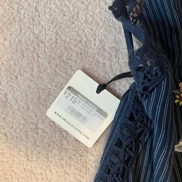 DRA Los Angeles NEW Blue Top 100% Cotton SIZE M - Picture 9 of 10